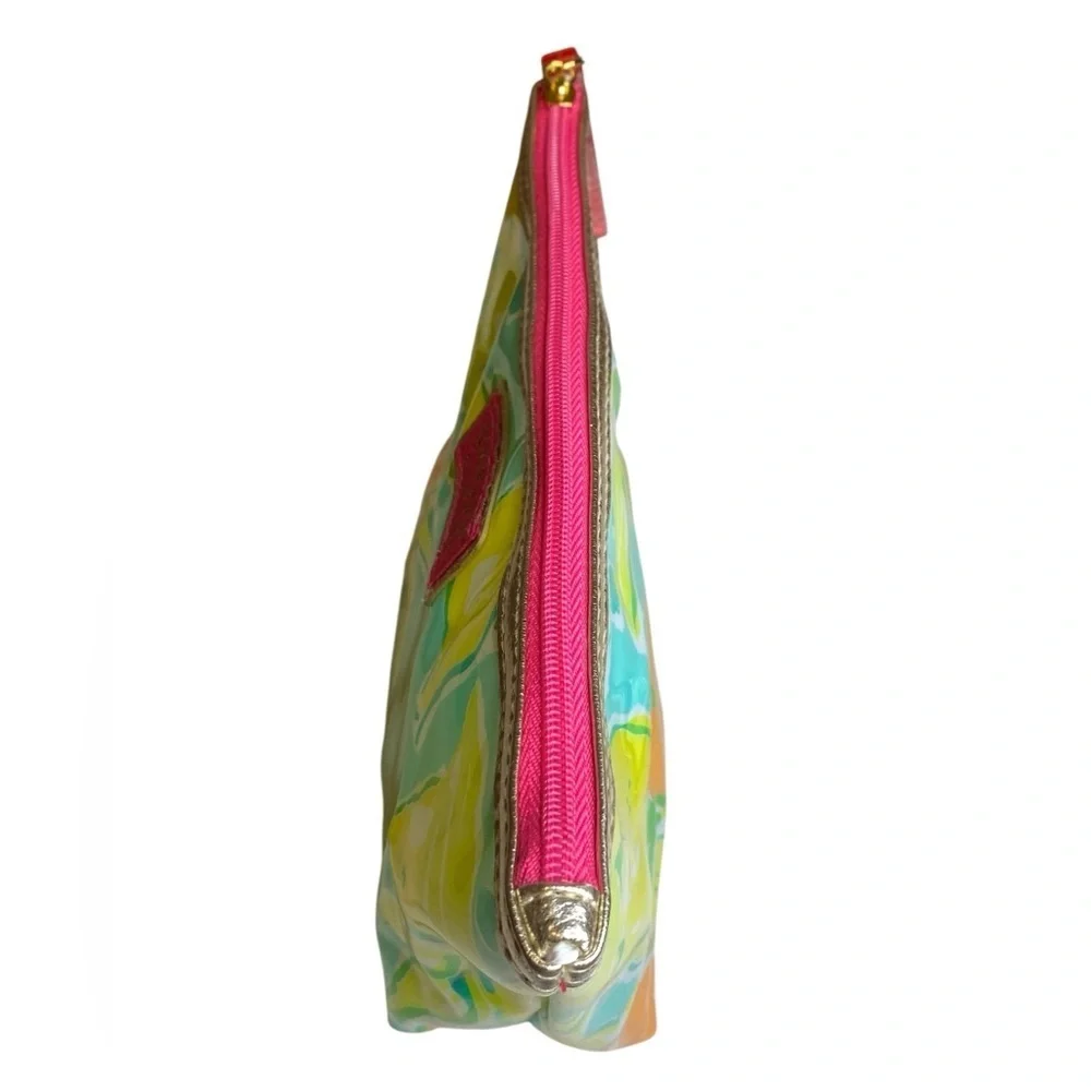 Lilly Pulitzer for Estee Lauder Vinyl Makeup Zip Bag